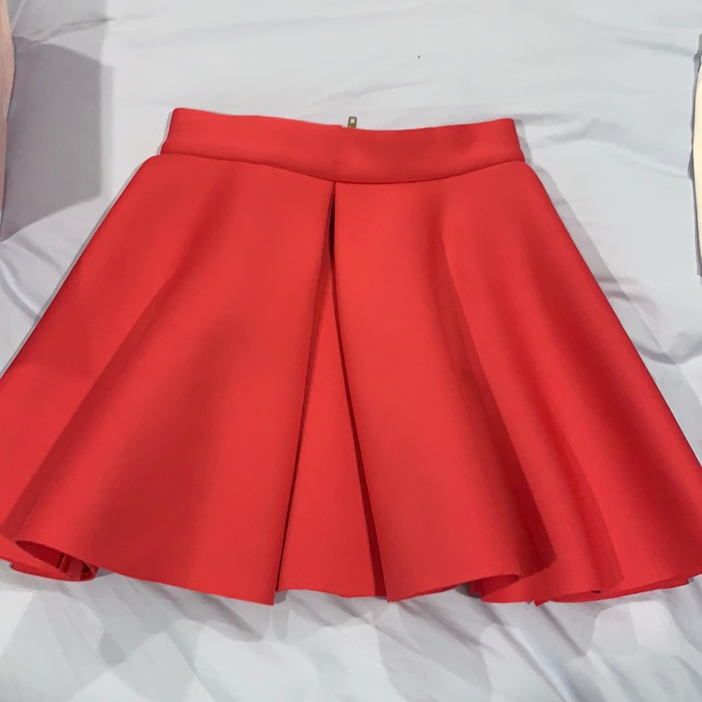 Aqua hot pink skirt with flare